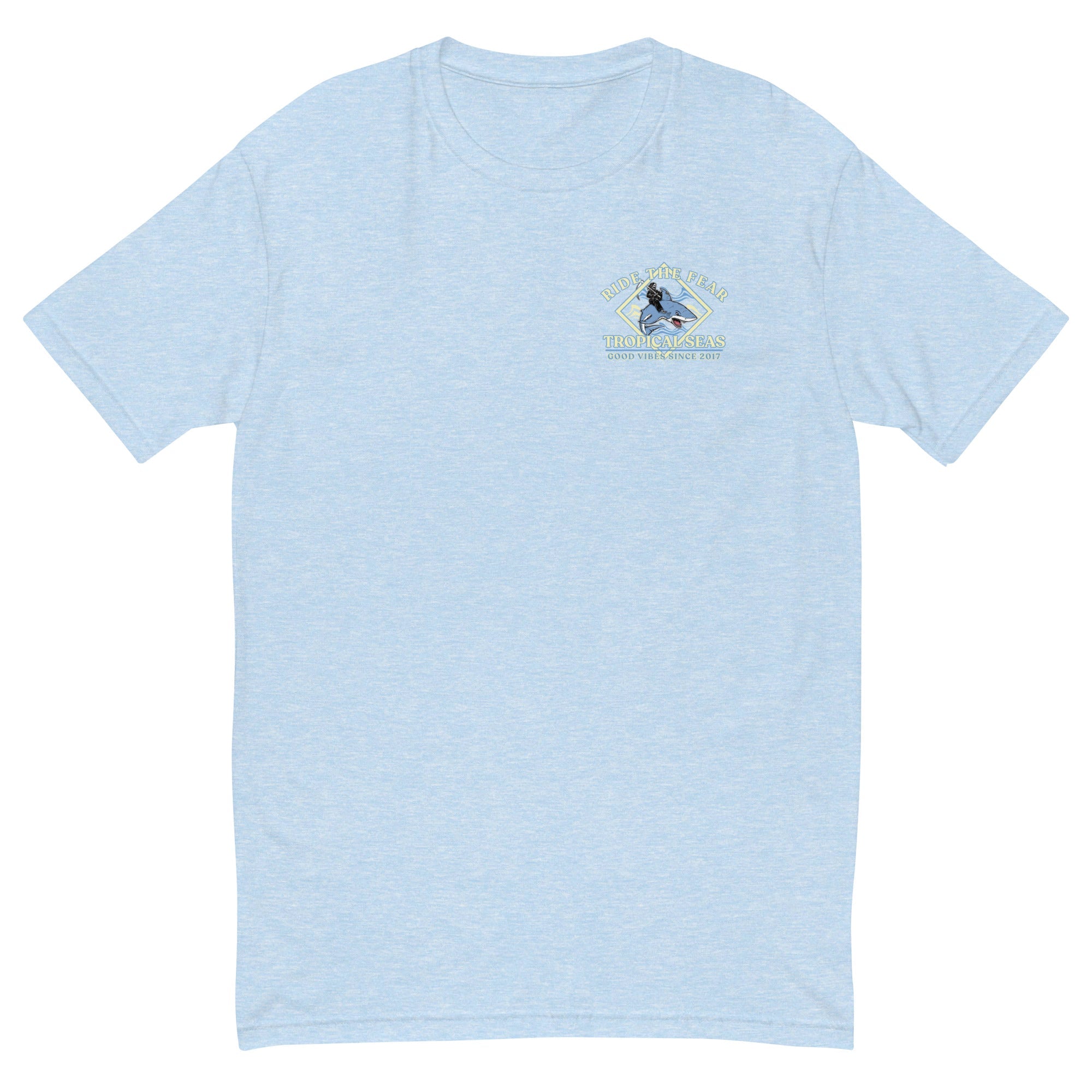 Men's Ride the Fear Shark T-shirt-3