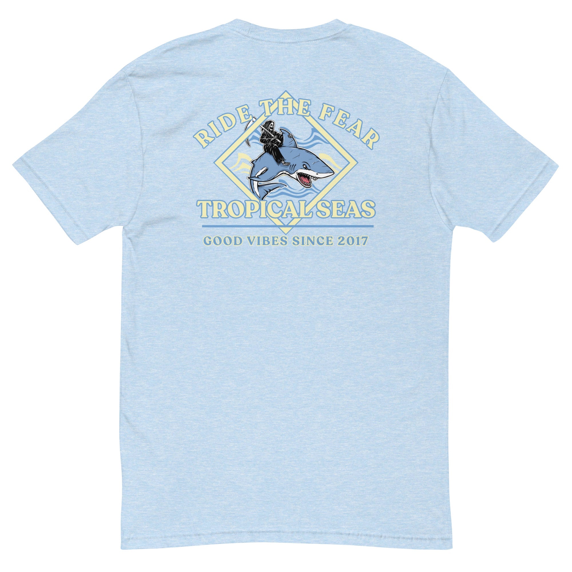 Men's Ride the Fear Shark T-shirt-0